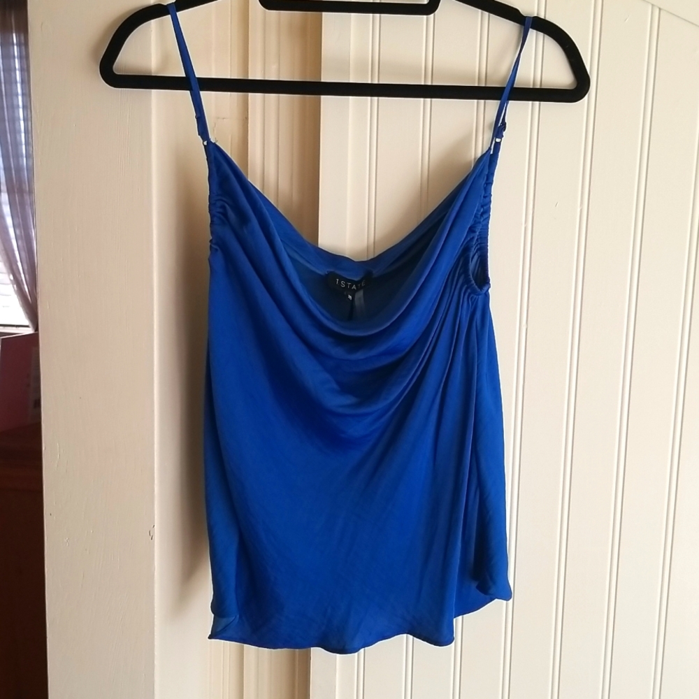 Brand new Satin feel cobalt blue tank